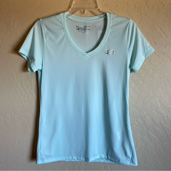NWT Womens Under Armour Dri Fit Short Sleeve T Shirt small - Picture 2 of 9